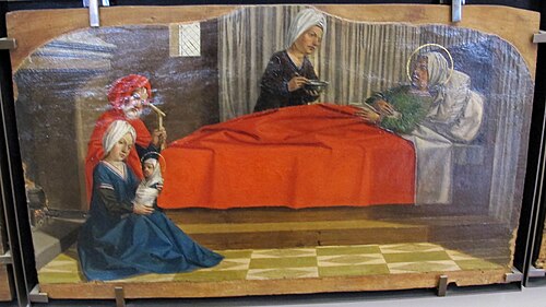 La Nativité de la Vierge, 1500, Nicolas Dipre