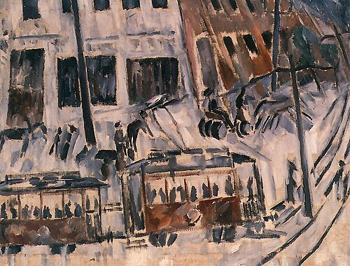 Streetcar, 1911, Michel Larionov