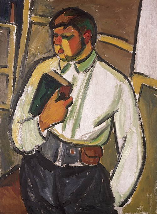 Portrait eines Mannes (Antosha Besval), 1910, Michel Larionov