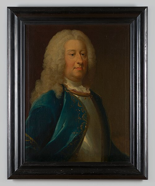 Portrait of Diederik van Leyden (1695-1764), 1735, Olof Arenius