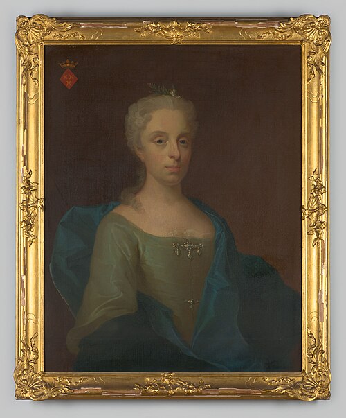 Portrait of Sophia Dina de Rovere (1699-1738), 1734, Olof Arenius