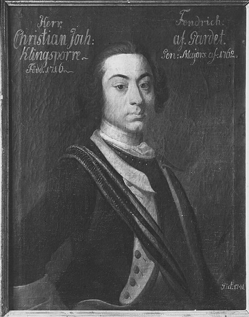 Kristian Joakim Klingspor, 1714-78, 1741, Olof Arenius