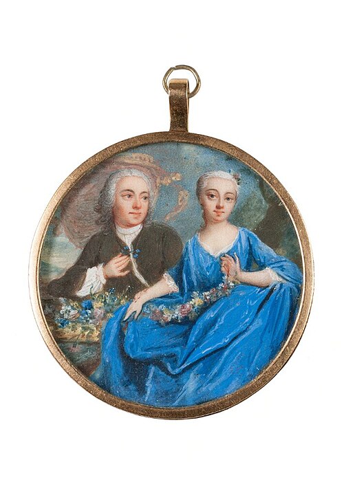 Unknown couple, 1800, Olof Arenius