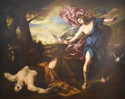 Vénus et Adonis, 1645, Onofrio Palumbo