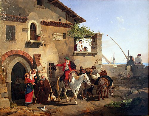Farewell to the Osteria, 1827, Peter von Hess