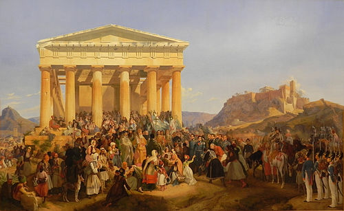 The Entry of King Otto of Greece in Athens, 1839, Peter von Hess