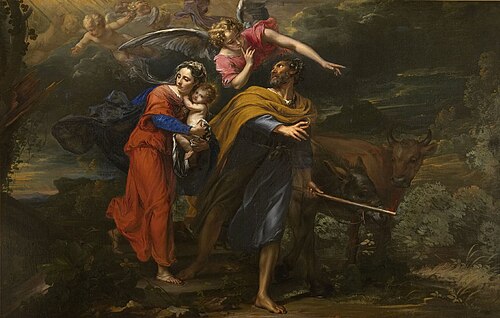 Flight into Egypt, 1650, Jacob van Oost le Vieux