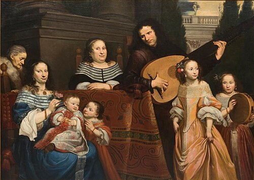 Family portrait, 1650, Jacob van Oost le Vieux