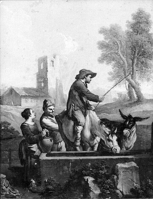 Peasants at a Well, , Paolo Monaldi