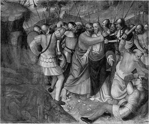 Judas trahissant le Christ, , Paolo da Caylina le Jeune