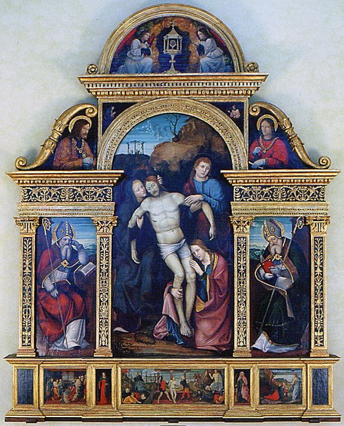 Polyptych of the Deposition of Christ, 1400, Paolo da Caylina le Jeune