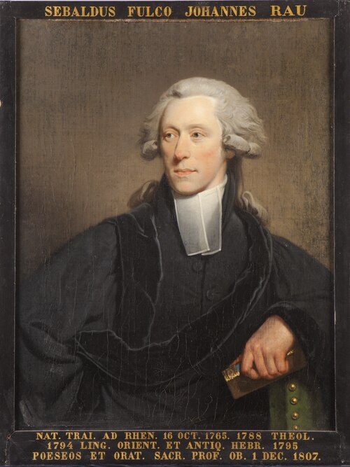 Portret van Sebald Fulco Johannes Rau, hoogleraar Godgeleerdheid, Oosterse Talen en Hebreeuwse Oudhe, 1802, Charles Howard Hodges