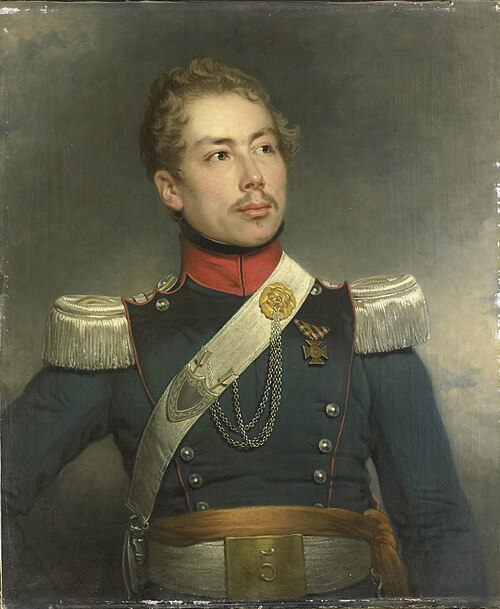 Portrait of Christian Edouard Fraser, Second Lieutenant of the 5th Regiment of the Dragoons, 1834, Charles Howard Hodges
