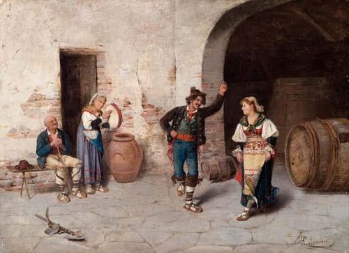 La saltarella ciociara, 1878, Pasquale Celommi