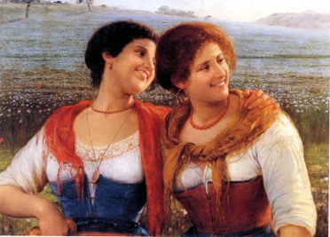 Sul campo di lino, 1915, Pasquale Celommi