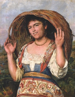 Contadina abruzzese, 1887, Pasquale Celommi