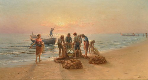 La sciabica, 1912, Pasquale Celommi
