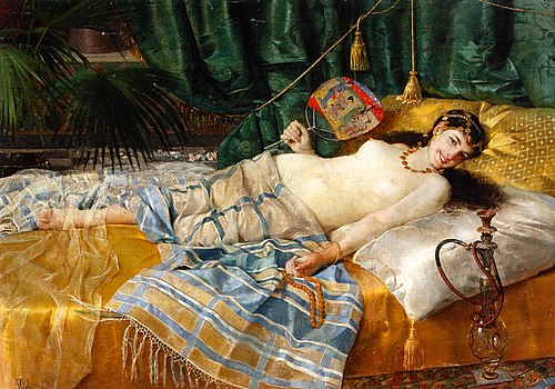 The odalisque, 1880, Pasquale Celommi