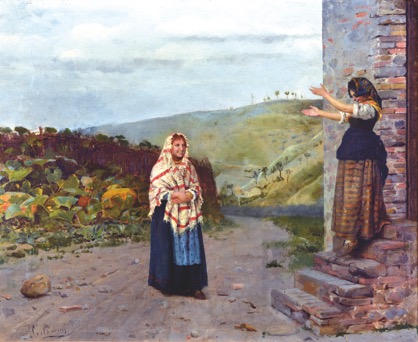 La visita, 1895, Pasquale Celommi