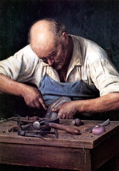 Il ciabattino, 1895, Pasquale Celommi