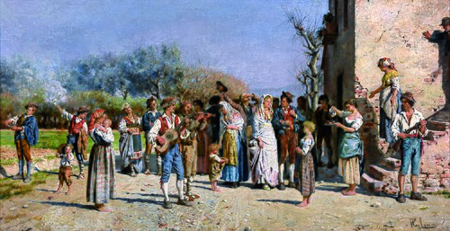 Wedding in Abruzzo, 1884, Pasquale Celommi