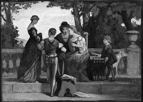 Study for The Music Party, 1868, Elihu Vedder