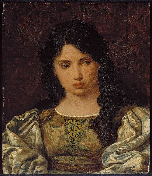 Eugenia: Head of a Roman Girl, 1879, Elihu Vedder