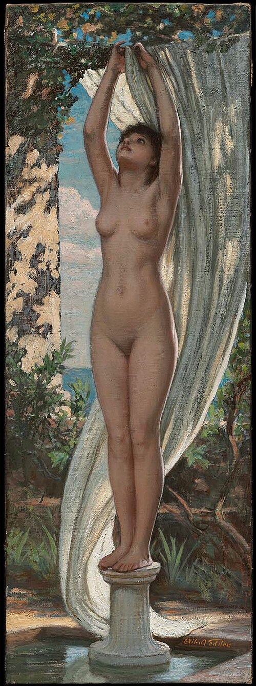 Nude, 1890, Elihu Vedder