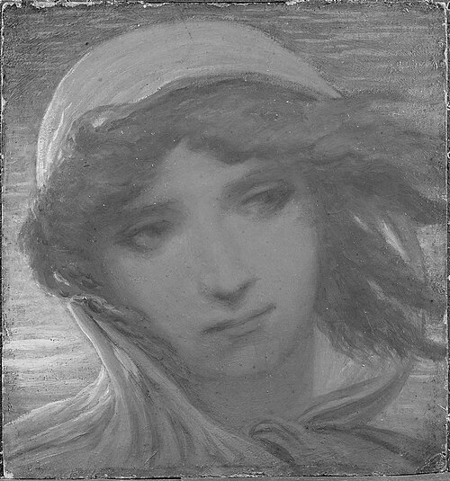 Ideal Head — Dawn, 1886, Elihu Vedder