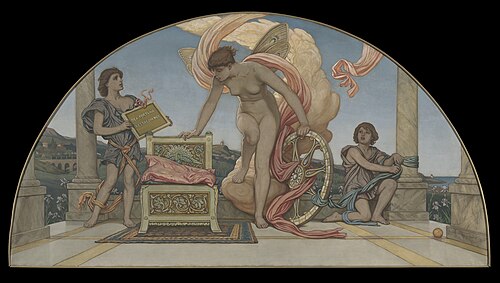 Goddess of Fortune Stay With U, 1893, Elihu Vedder
