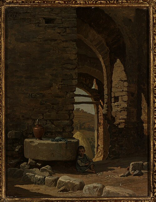 Italian Scene: Pompeo, Monte Colognola Landscape, 1878, Elihu Vedder