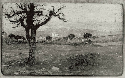 Landscape - Torgiano, Autumn Scene, 1877, Elihu Vedder