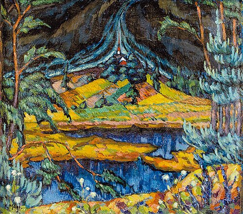 Otepää landscape, , Konrad Mägi