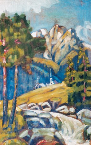 Landscape of Obersdorf., 1922, Konrad Mägi
