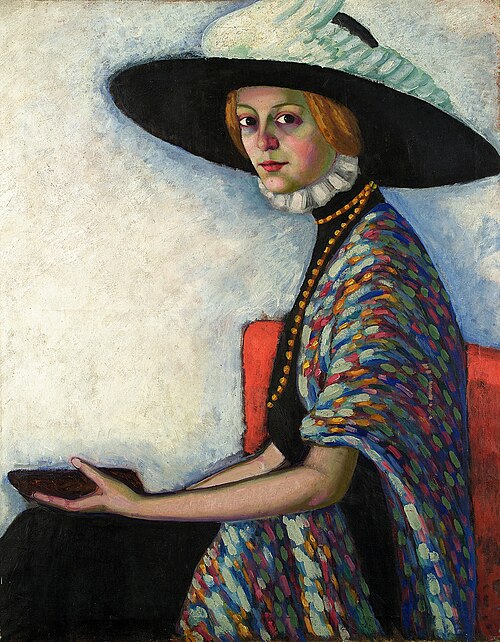 Alide Asmuse portree, 1912, Konrad Mägi