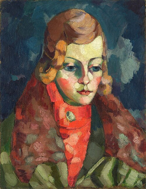 Daami portree, 1923, Konrad Mägi