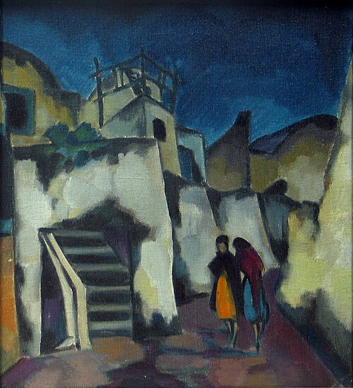 Capri tänav, 1922, Konrad Mägi