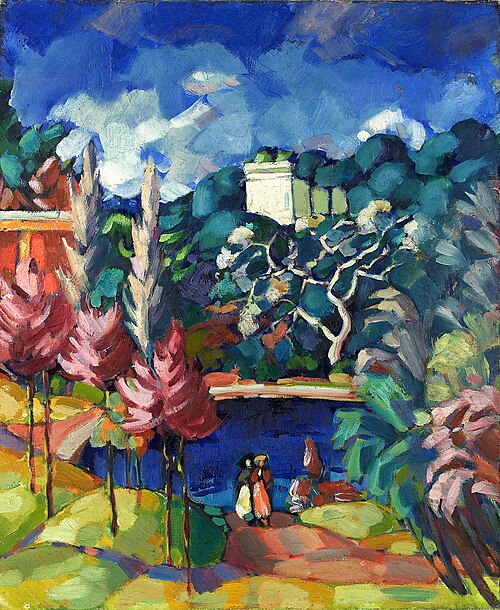 Itaalia maastik, 1922, Konrad Mägi