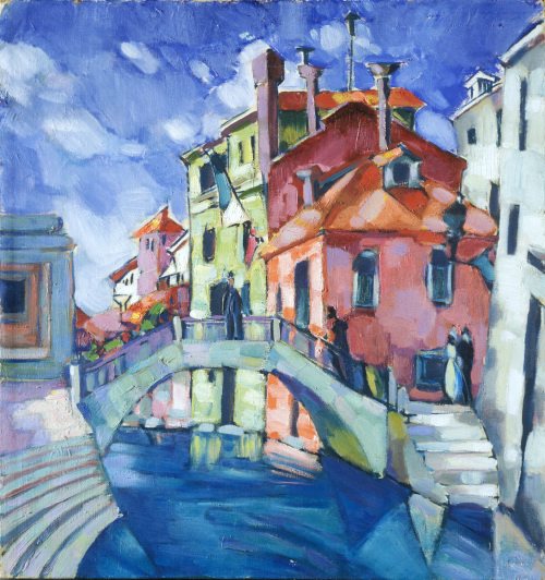 Veneetsia (Kanal Veneetsias), 1922, Konrad Mägi