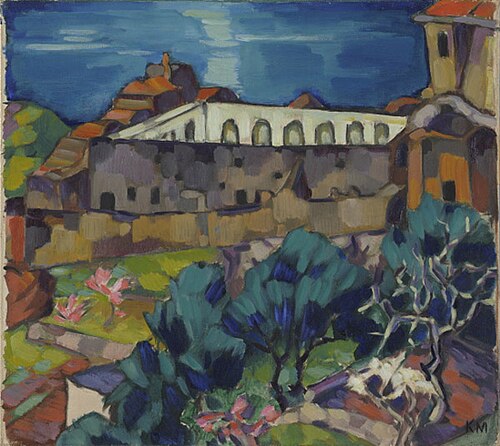 Itaalia maastik, 1922, Konrad Mägi
