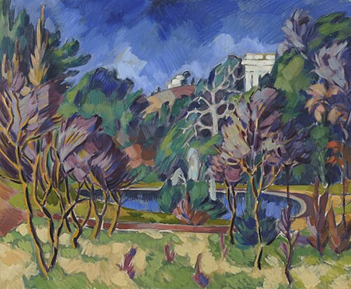 Itaalia maastik, 1921, Konrad Mägi
