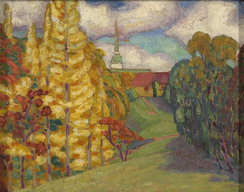 Maastik. Etüüd, 1912, Konrad Mägi