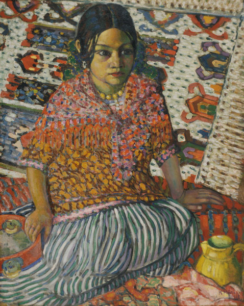 Mustlastüdruk, 1915, Konrad Mägi