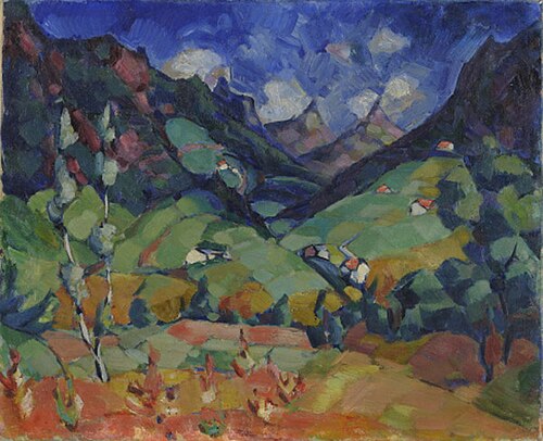 Obersdorfi motiiv, 1922, Konrad Mägi