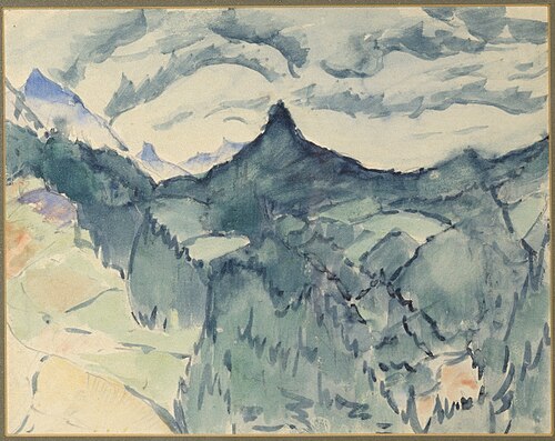 Obersdorfi maastik, 1922, Konrad Mägi