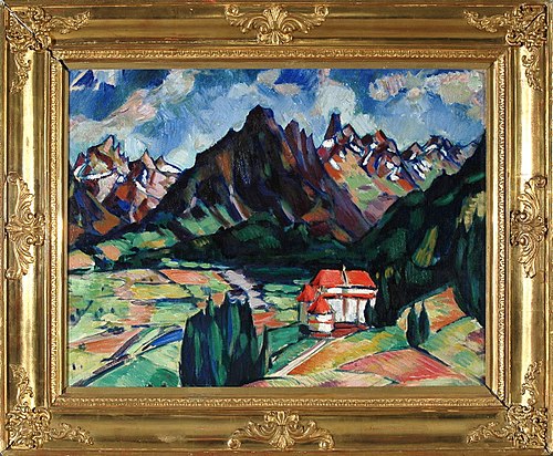 Obersdorfi maastik, 1922, Konrad Mägi