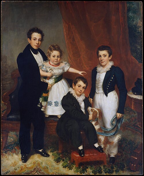 The Knapp Children, 1832, Samuel Lovett Waldo