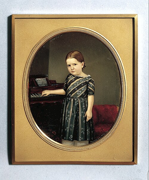 Portrait of a Girl, 1854, Samuel Lovett Waldo