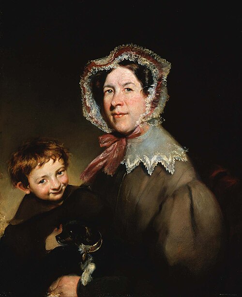 Deliverance Mapes Waldo and Her Son, 1830, Samuel Lovett Waldo