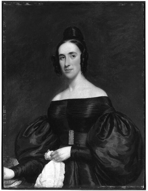 Lady in a Dark Blue Dress, 1835, Samuel Lovett Waldo
